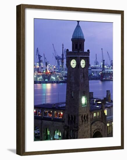 Landungsbrucken, Port of Hamburg, Germany-Demetrio Carrasco-Framed Photographic Print