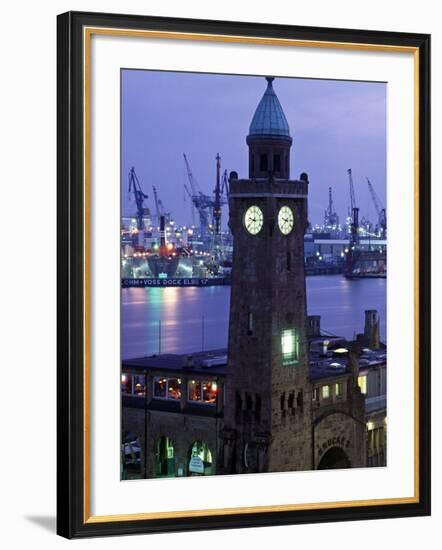 Landungsbrucken, Port of Hamburg, Germany-Demetrio Carrasco-Framed Photographic Print