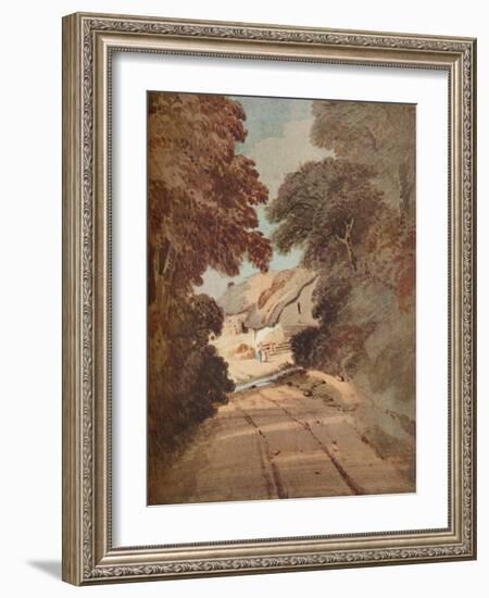 'Lane and Cottages', c1800-Thomas Girtin-Framed Giclee Print