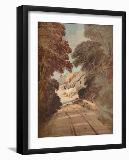 'Lane and Cottages', c1800-Thomas Girtin-Framed Giclee Print