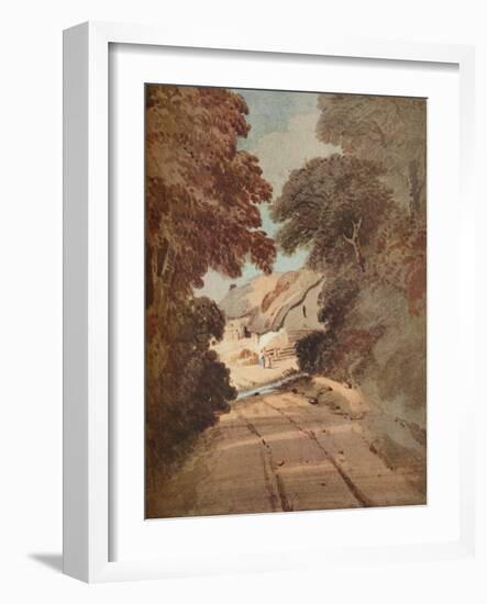 'Lane and Cottages', c1800-Thomas Girtin-Framed Giclee Print