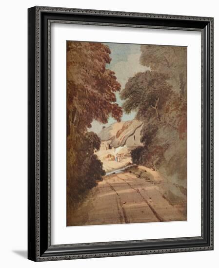 'Lane and Cottages', c1800-Thomas Girtin-Framed Giclee Print