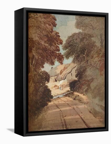 'Lane and Cottages', c1800-Thomas Girtin-Framed Premier Image Canvas