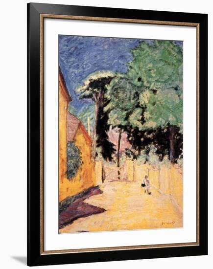 Lane at Vernonnet-Pierre Bonnard-Framed Art Print