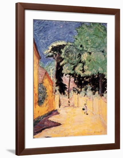 Lane at Vernonnet-Pierre Bonnard-Framed Art Print