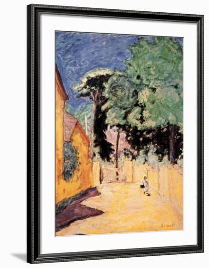 Lane at Vernonnet-Pierre Bonnard-Framed Art Print