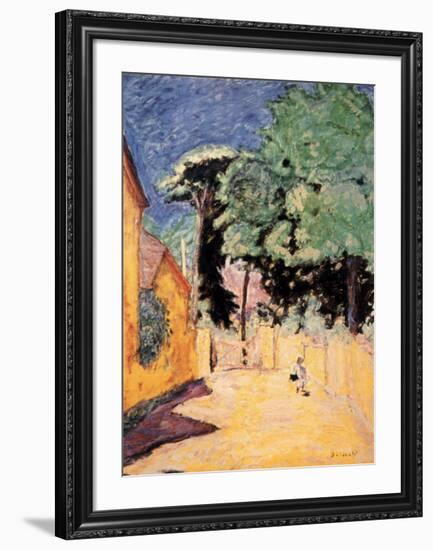 Lane at Vernonnet-Pierre Bonnard-Framed Art Print