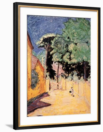 Lane at Vernonnet-Pierre Bonnard-Framed Art Print