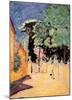 Lane at Vernonnet-Pierre Bonnard-Mounted Art Print