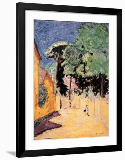 Lane at Vernonnet-Pierre Bonnard-Framed Art Print