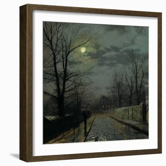 Lane in Cheshire, 1883-John Atkinson Grimshaw-Framed Giclee Print