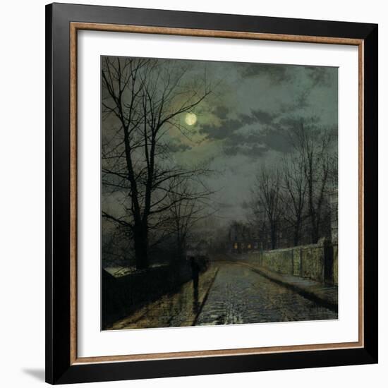 Lane in Cheshire, 1883-John Atkinson Grimshaw-Framed Giclee Print