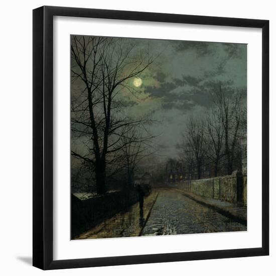 Lane in Cheshire, 1883-John Atkinson Grimshaw-Framed Giclee Print