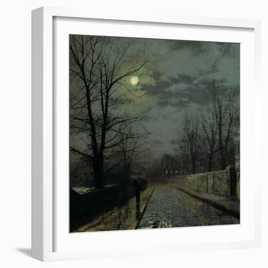 Lane in Cheshire, 1883-John Atkinson Grimshaw-Framed Giclee Print