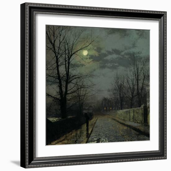 Lane in Cheshire, 1883-John Atkinson Grimshaw-Framed Giclee Print