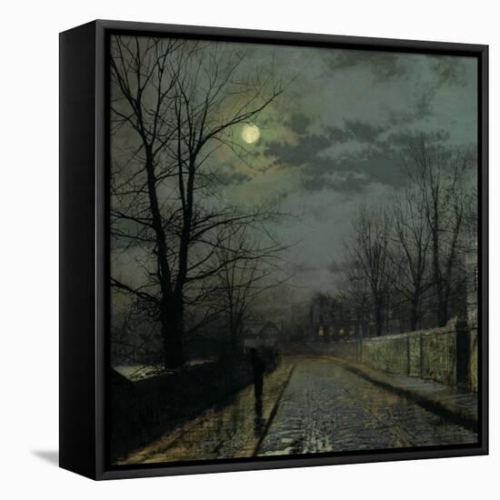 Lane in Cheshire, 1883-John Atkinson Grimshaw-Framed Premier Image Canvas