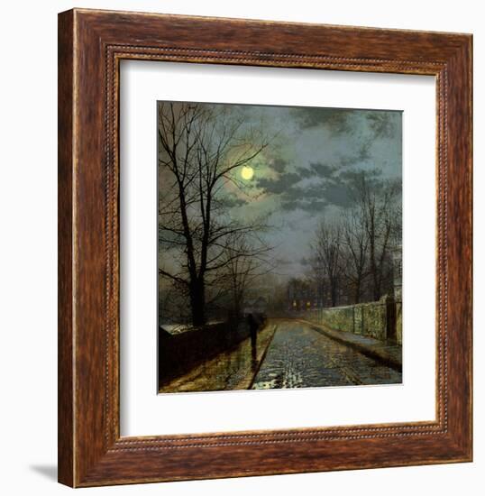 Lane in Cheshire-John Atkinson Grimshaw-Framed Giclee Print