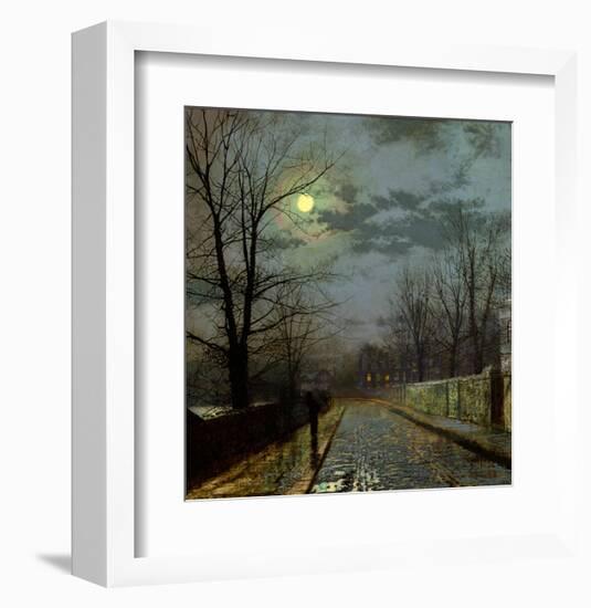 Lane in Cheshire-John Atkinson Grimshaw-Framed Giclee Print