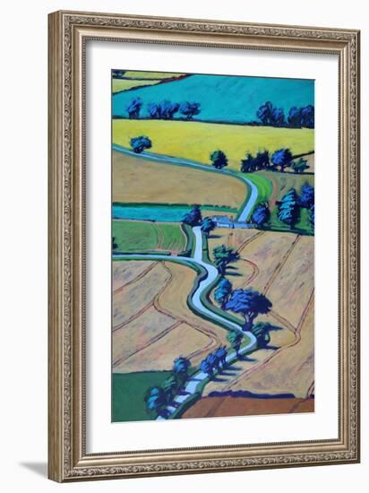 Lane in summer close up 1-Paul Powis-Framed Giclee Print