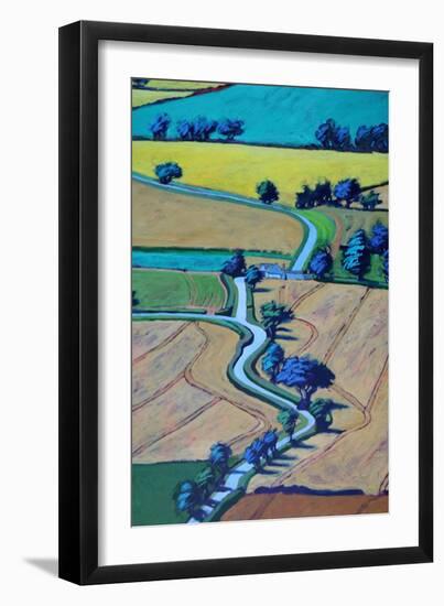 Lane in summer close up 1-Paul Powis-Framed Giclee Print