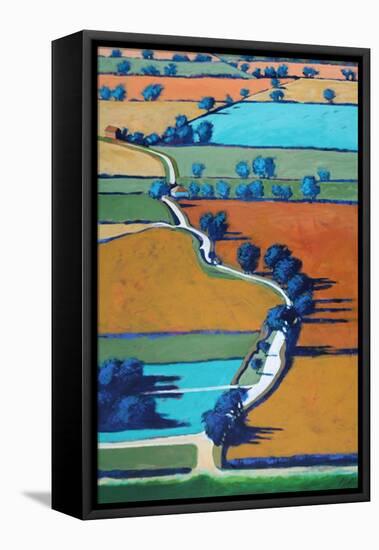 Lane towards Ledbury-Paul Powis-Framed Premier Image Canvas