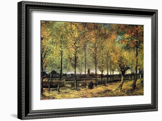 Lane with Poplars-Vincent van Gogh-Framed Art Print