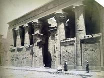 Temple Facade, Edfu, Egypt, 19th Century-Langaki-Mounted Giclee Print