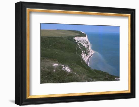 Langdon Bay and Cliffs, east of Dover Harbour, Dover, Kent, 20th century-CM Dixon-Framed Photographic Print