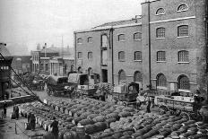Barrels of Molasses, West India Docks, London, 1926-1927-Langfier-Mounted Giclee Print