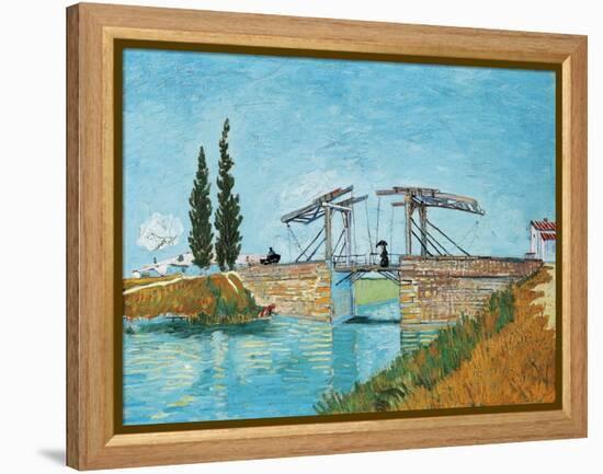 Langlois Bridge at Arles-Vincent van Gogh-Framed Premier Image Canvas