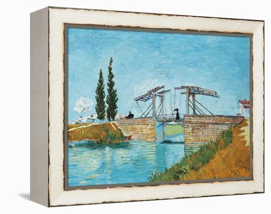 Langlois Bridge at Arles-Vincent van Gogh-Framed Premier Image Canvas