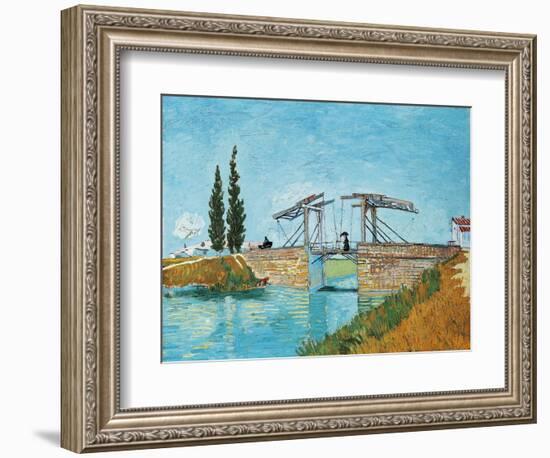 Langlois Bridge at Arles-Vincent van Gogh-Framed Giclee Print