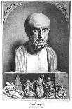 Portrait of Hippocrates, 1st Half 19th Century-Langlume-Framed Giclee Print