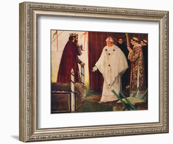 'Langston's interview with King John', 1912-Unknown-Framed Giclee Print