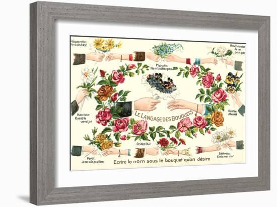 Language of Bouquets-null-Framed Art Print