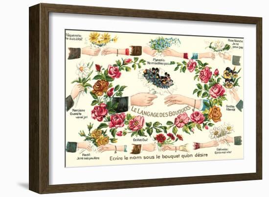 Language of Bouquets-null-Framed Art Print