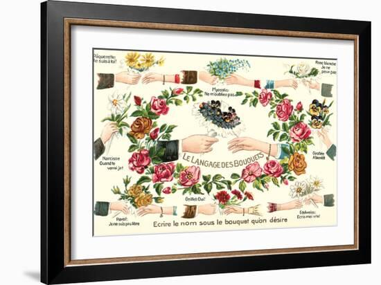 Language of Bouquets-null-Framed Art Print