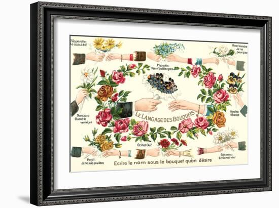 Language of Bouquets-null-Framed Art Print