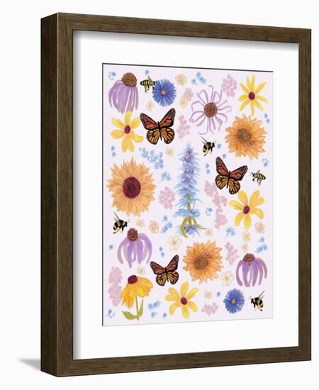 Language of Flowers Print-Cody Alice Moore-Framed Art Print