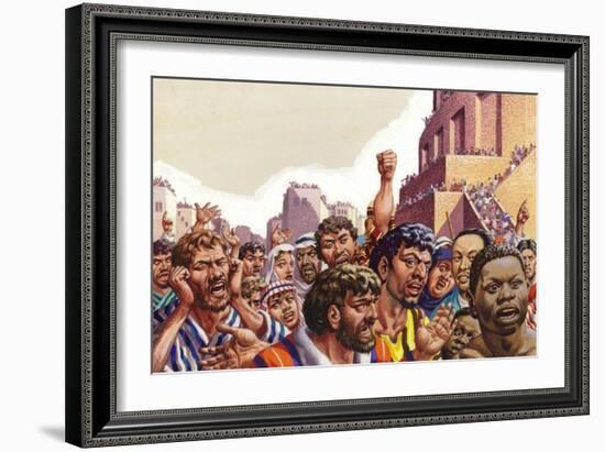 Language Problems During the Building of the Tower of Babel-Pat Nicolle-Framed Giclee Print