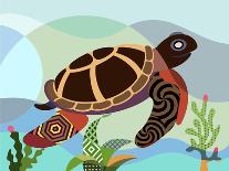Spectrum Sea Turtle-Lanre Adefioye-Giclee Print