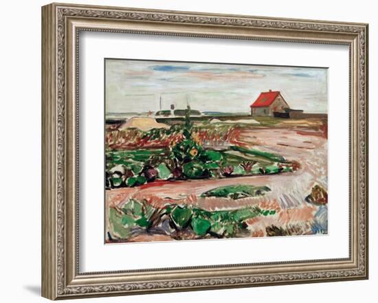 Lanscape near Travemunde, 1907-Edvard Munch-Framed Giclee Print