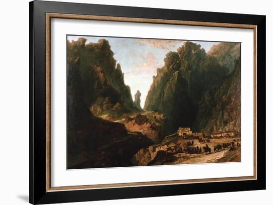 Lanscape with Smugglers-Eugenio Lucas Velázquez-Framed Giclee Print