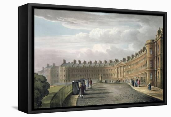 Lansdown Crescent, Bath, 1820-David Cox-Framed Premier Image Canvas