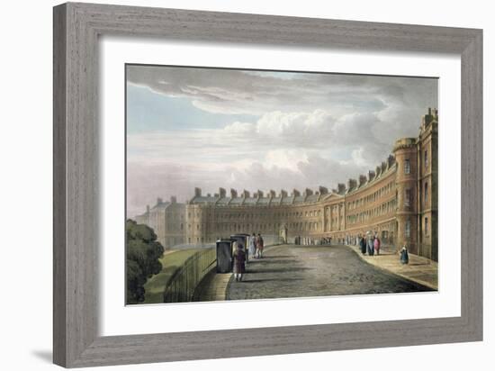 Lansdown Crescent, Bath, 1820-David Cox-Framed Giclee Print