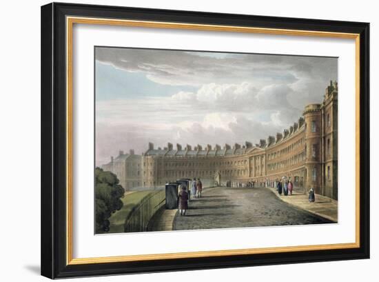 Lansdown Crescent, Bath, 1820-David Cox-Framed Giclee Print
