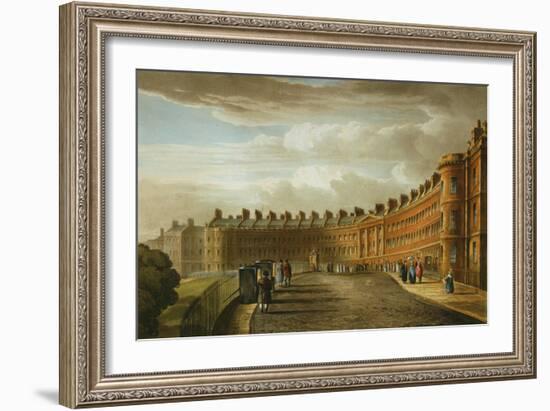 Lansdown Crescent, Bath, 1820-David Cox-Framed Giclee Print