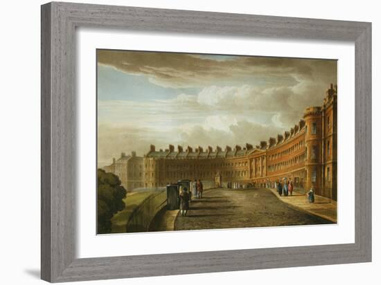 Lansdown Crescent, Bath, 1820-David Cox-Framed Giclee Print