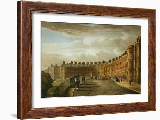 Lansdown Crescent, Bath, 1820-David Cox-Framed Giclee Print