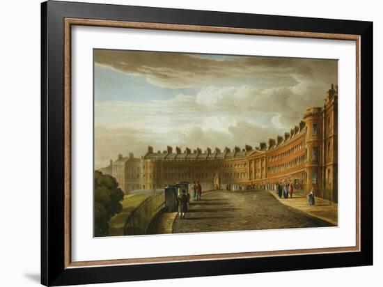 Lansdown Crescent, Bath, 1820-David Cox-Framed Giclee Print